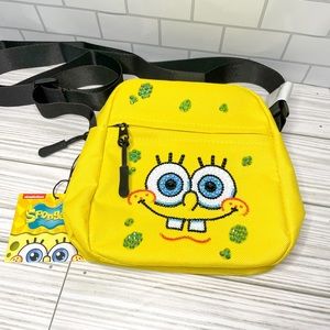 Sponge bob Small Crossbody bag with rhinestones